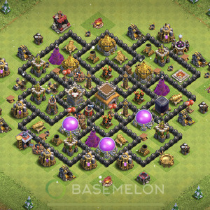Hôtel de Ville Level 8 Trophées/Défense Base  2025, Imbattable, Village #2125