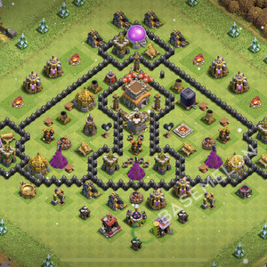 Town Hall Level 8 Trophy/Defense Base Design 2025, Layout #2156