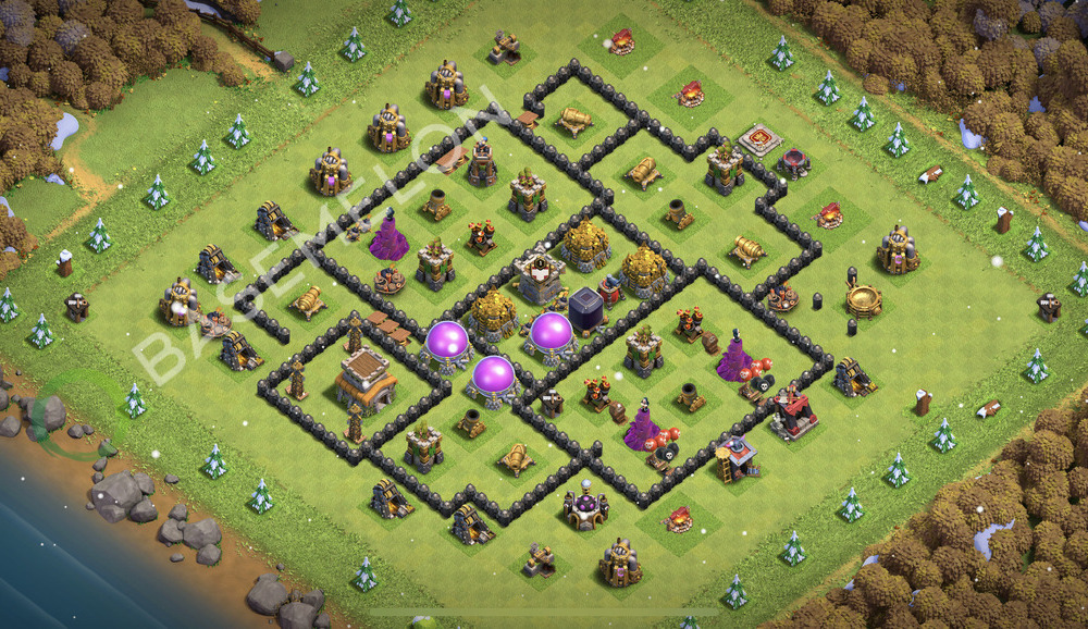 Hôtel de Ville Level 8 Farming Base  2025, Niveaux max, Anti Tout, Village #2351