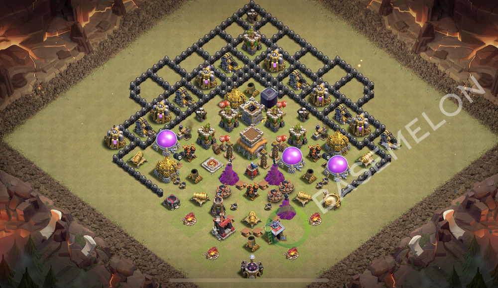 Town Hall Level 8 War Base Design 2025, Anti 3 Stars, Anti Everything, Layout #2378