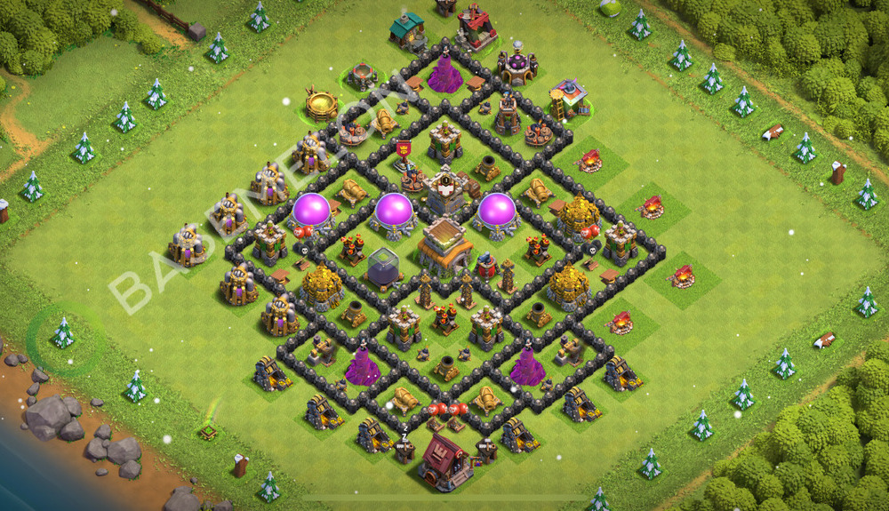 Town Hall Level 8 Farm Base Design 2026, Anti 2 Stars, Layout #2517