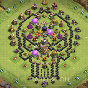 Town Hall Level 8 Progress Base Design, Layout #259