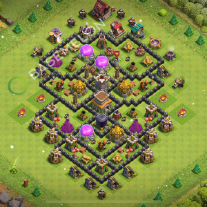 Town Hall Level 8 Trophy/Defense Base Design 2026, Anti 2 Stars, Anti Everything, Layout #2668