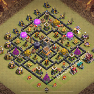 Town Hall Level 8 War Base Design 2026, Anti 2 Stars, Anti Everything, Layout #2690