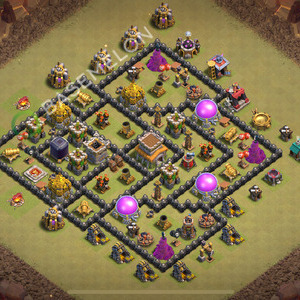 Town Hall Level 8 War Base Design 2026, Anti 2 Stars, Anti Everything, Layout #2746