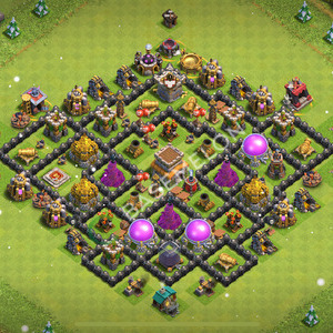 Aldea del Ayuntamiento Nivel 8 para Defensa, Anti 3 Estrellas, Híbrido Diseño 2026, #2816