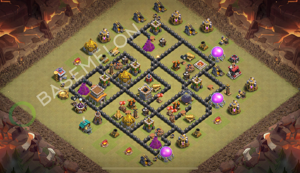 Town Hall Level 8 War Base Design 2026, Layout #2941