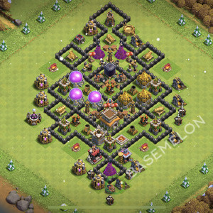 Hôtel de Ville Level 8 Trophées/Défense Base  2026, Anti Tout, Hybride, Village #3028