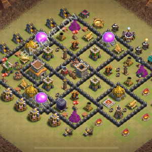 Town Hall Level 8 War Base Design 2026, Layout #3047