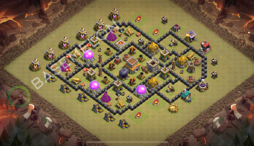 Hôtel de Ville Level 8 Guerre GDC Base  2026, Niveaux max, Hybride, Village #3140