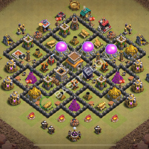 Hôtel de Ville Level 8 Guerre GDC Base  2026, Anti 3 Étoiles, Hybride, Village #3143