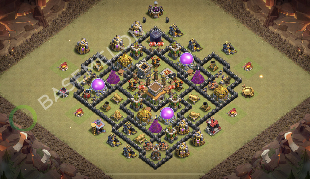 Rathaus Level 8 Krieg Base 2026, Max Level, Anti Alles, Layout #3271