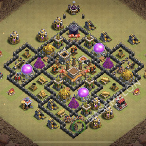Rathaus Level 8 Krieg Base 2026, Max Level, Anti Alles, Layout #3271