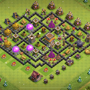 Town Hall Level 8 Trophy/Defense Base Design 2026, Layout #3296