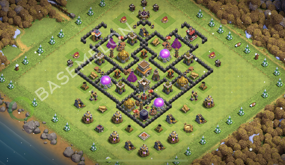 Town Hall Level 8 Farm Base Design 2026, Layout #3315