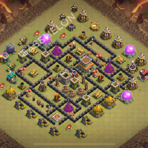 Town Hall Level 8 War Base Design 2026, Max Levels, Anti 3 Stars, Layout #3500