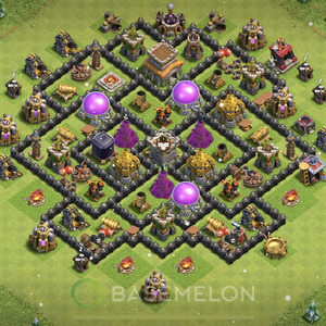 Town Hall Level 8 Farm Base Design, Max Levels, Anti 3 Stars, Layout #368