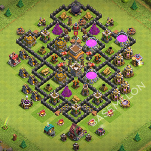 Town Hall Level 8 Trophy/Defense Base Design 2026, Layout #3934