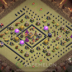 Town Hall Level 8 War Base Design, Anti Everything, Layout #431