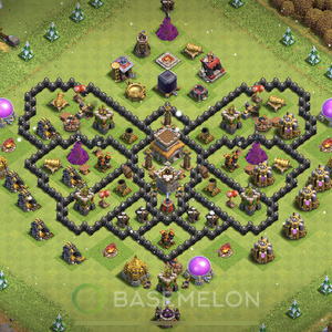 Town Hall Level 8 Progress Base Design, Layout #467