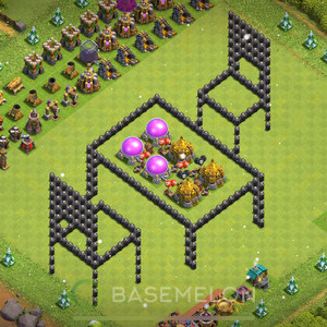 Town Hall Level 8 Progress Base Design, Layout #603