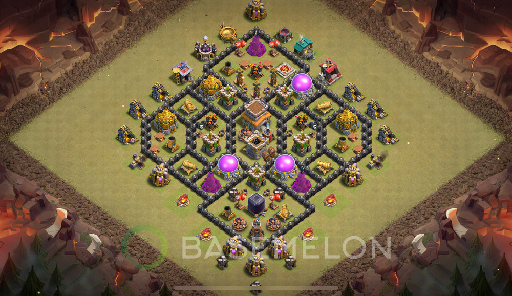 Town Hall Level 8 War Base Design 2024, Anti 3 Stars, Anti Everything, Layout #680