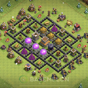 Town Hall Level 8 Farm Base Design, Anti Everything, Hybrid, Layout #764
