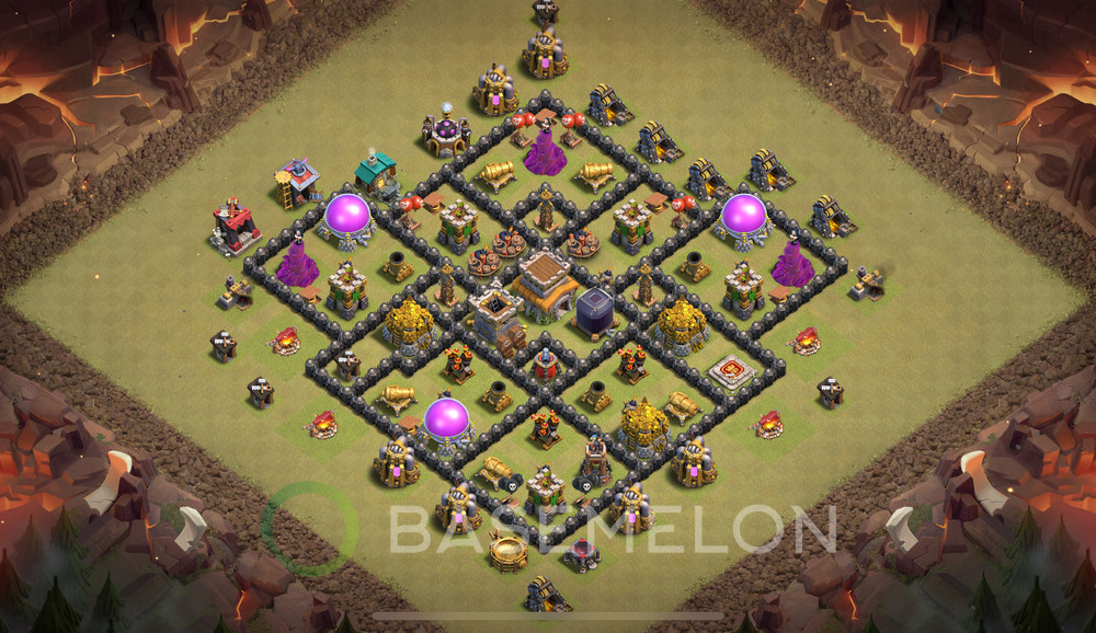 Town Hall Level 8 War Base Design 2024, Max Levels, Anti Everything, Layout #765