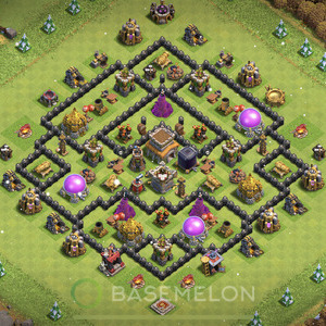 Town Hall Level 8 Farm Base Design, Hybrid, Layout #778