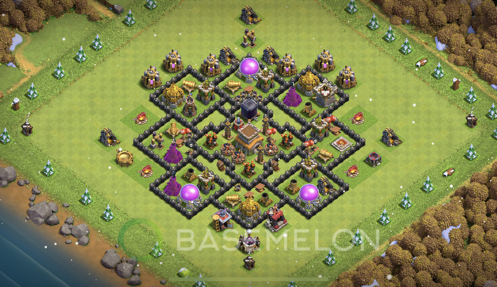 Town Hall Level 8 Farm Base Design 2024, Max Levels, Anti Everything, Layout #838