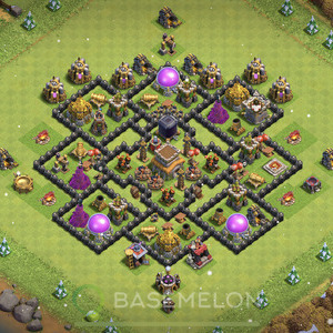 Town Hall Level 8 Farm Base Design, Max Levels, Anti Everything, Layout #838