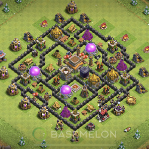 Town Hall Level 8 Farm Base Design, Anti Everything, Hybrid, Layout #846