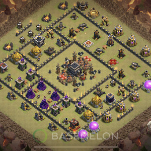 Rathaus Level 9 Krieg Base 2025, Anti Alles, Layout #1044