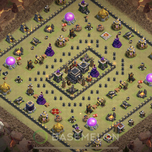 Rathaus Level 9 Krieg Base 2025, Anti Alles, Hybrid, Layout #1045