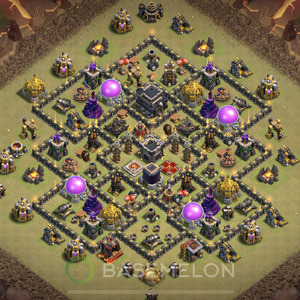 Rathaus Level 9 Krieg Base 2025, Anti Alles, Layout #1051