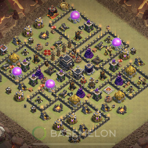 Rathaus Level 9 Krieg Base 2025, Anti Alles, Hybrid, Layout #1082
