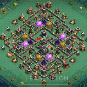 Rathaus Level 9 Farmen Base 2025, Max Level, Hybrid, Layout #1098