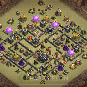 Rathaus Level 9 Krieg Base 2025, Anti Alles, Layout #1112