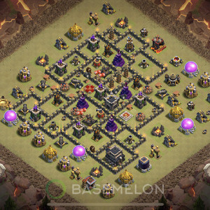 Rathaus Level 9 Krieg Base 2025, Max Level, Layout #1190