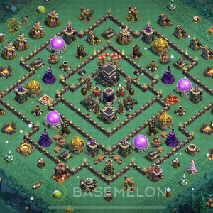 Rathaus Level 9 Farmen Base 2025, Hybrid, Layout #1275