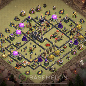 Rathaus Level 9 Krieg Base 2025, Anti Alles, Layout #1431