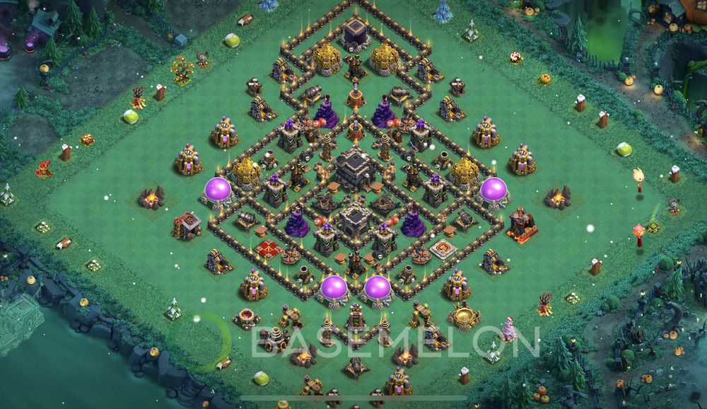 Aldea del Ayuntamiento Nivel 9 para Defensa, Niveles Máximos Diseño 2025, #1656