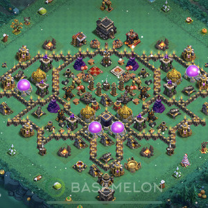 Town Hall Level 9 Progress Base Design 2025, Layout #1685