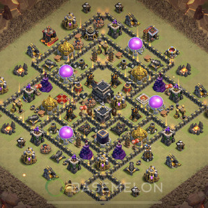 Rathaus Level 9 Krieg Base 2025, Anti Alles, Hybrid, Layout #1827