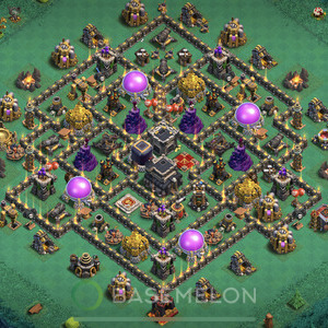 Rathaus Level 9 Farmen Base, Anti Alles, Hybrid, Layout #193
