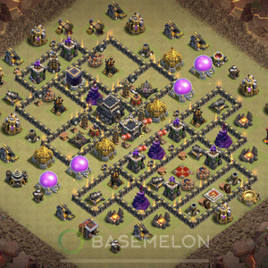 Rathaus Level 9 Krieg Base 2025, Anti Alles, Layout #1930