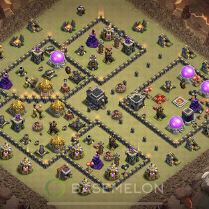 Rathaus Level 9 Krieg Base, Layout #200