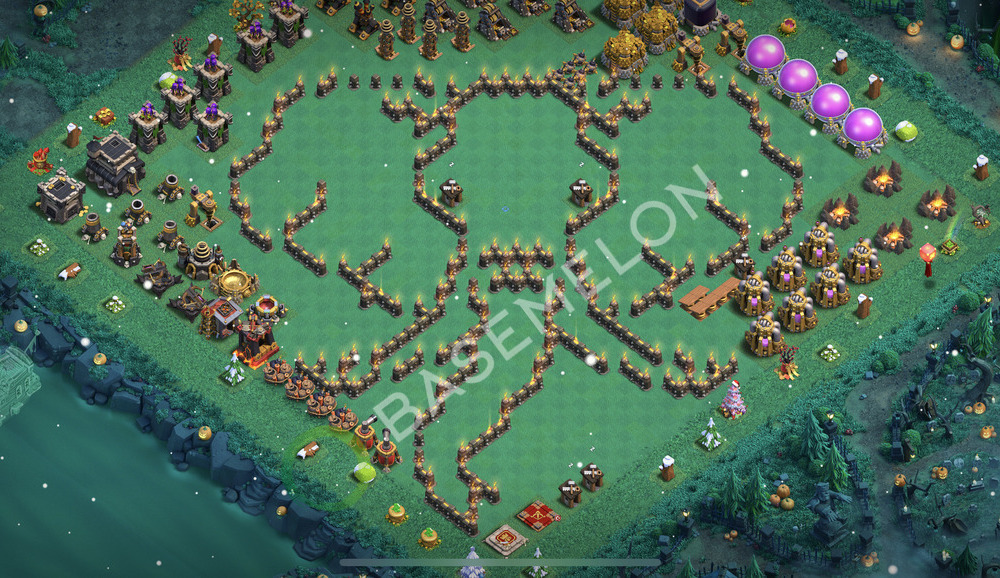 Town Hall Level 9 Progress Base Design 2025, Layout #2150