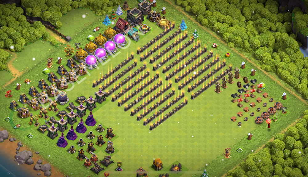 Town Hall Level 9 Progress Base Design 2025, Layout #2182