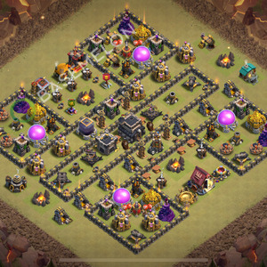 Rathaus Level 9 Krieg Base 2025, Anti Alles, Hybrid, Layout #2322